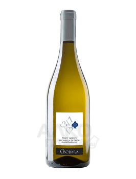 Crobara Pinot Grigio Provincia di Pavia IGT - вино Кробара Пино Гриджио Провинция ди Павия ИГТ белое полусухое 0.75 л