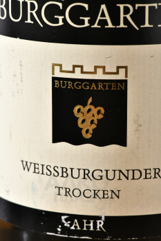 Burggarten Weissburgunder Trocken - вино Бурггартен Вайсбургундер Трокен 0.75 л белое полусухое