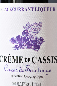 Merlet Creme de Cassis - ликер Крем де Кассис 0.7 л