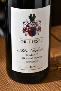 Dr. Lieser Alte Reben Spatlese Riesling Ruwer Feinherb - вино Др. Лиза Алте Ребен Шпетлезе Рислинг Рувер Феинхерб 0.75 л белое полусладкое