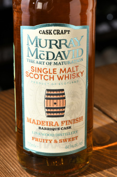 Murray McDavid Cask Craft Madeira Finish - виски Мюррей МакДэвид Каск Крафт Мадейра Финиш 0.7 л