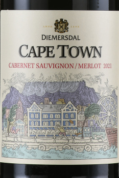 Cape Town Diemersdal Cabernet Sauvignon Merlot - вино Кейп Таун Димерсдаль Каберне-Совиньон Мерло полусухое 0.75 л