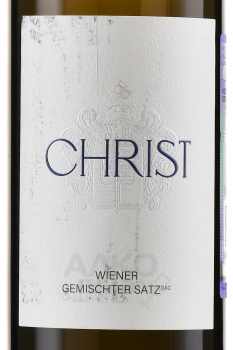 Christ Wiener Gemischter Satz DAC - вино Крист Винер Гемиштер Затц 0.75 л белое сухое