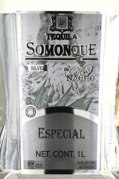 Don Nacho Somonque Silver Especial - текила Дон Начо Сомонке Сильвер Эспесиаль 1 л
