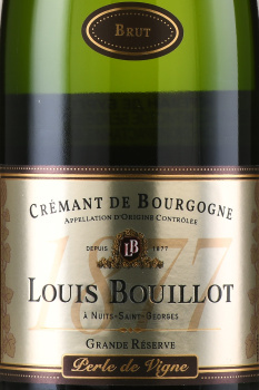 Louis Bouillot Brut Grande Reserve Cremant de Bourgogne AOC - игристое вино Луи Буйо Брют Гран Резерв Креман де Бургонь 0.75 л