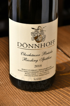Donnhoff Riesling Spatlese Oberhauser Brucke - вино Доннхофф Рислинг Шпетлезе Оберхойзер Брюке 0.75 л белое сладкое