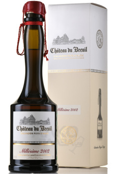 Chateau du Breuil Millesime Pays d’Auge 2002 - кальвадос Шато дю Брёй Миллезим Пэи д’Ож 2002 год 0.7 л в п/у
