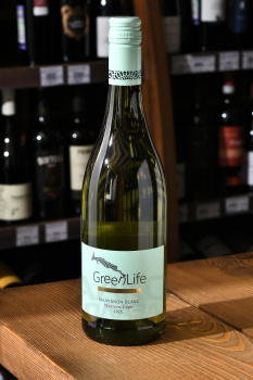 GreenLife Sauvignon Blanc Western Cape - вино ГринЛайф Совиньон Блан Вестерн Кейп 0.75 л белое сухое