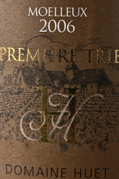 Domaine Huet Clos du Bourg Premiere Trie Vouvray AOC - вино Домен Уэ Кло дю Бур Премье Три 2006 год 0.75 л белое сладкое