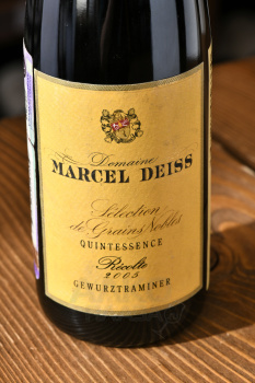 Domaine Marcel Deiss Gewurztraminer SGN Quintessence - вино Домен Марсель Дайс Гевюрцтраминер СГН Кэнтэсанс 2005 год 0.375 л белое сладкое