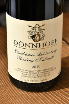 Donnhoff Oberhauser Leistenberg Riesling Kabinett - вино Дённхофф Оберхойзер Лейстенберг Рислинг Кабинет 0.75 л белое сладкое