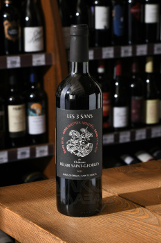 Chateau Belair Saint-Georges Les 3 Sans - вино Шато Бельэр Ле Труа Сан дю Сен-Жорж 0.75 л красное сухое