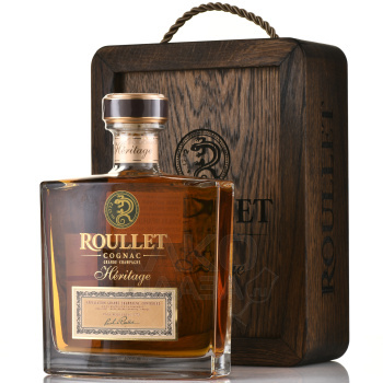 Roullet Heritage Grande Champagne gift box - коньяк Рулле Эритаж Гранд Шампань 0.7 л в п/у с деревянной рамкой