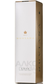 Nuviana Brut Cava - игристое вино Кава Нувиана Брют 0.75 л белое брют в п/у