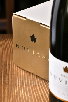 Nuviana Brut Cava - игристое вино Кава Нувиана Брют 0.75 л белое брют в п/у