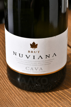 Nuviana Brut Cava - игристое вино Кава Нувиана Брют 0.75 л белое брют
