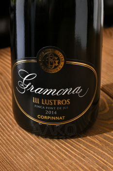 Gramona Corpinna III Lustros Brut Nature - вино игристое Грамона Корпиннат 3 Люстрос Брют Натюр 0.75 л белое экстра брют
