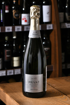 Cava Privat Reserva Chardonnay - вино игристое Кава Приват Резерва Шардоне 0.75 л белое брют натюр