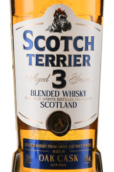 Scotch Тerrier - виски Скотч Терьер 3 года 0.7 л