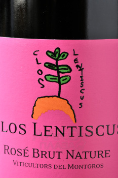 Clos Lentiscus Rose Brut Nature - игристое вино Клос Лентискус Розе Брют Натур 0.75 л розовое брют натюр