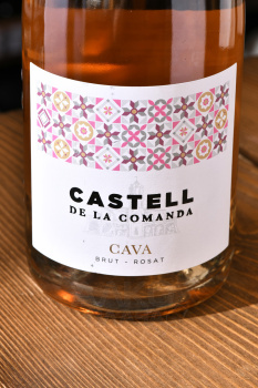 Cava Castell de la Comanda Rosat DO - игристое вино Кава Кастель де ла Команда Росат 0.75 л розовое брют