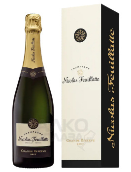 Nicolas Feuillatte Grande Reserve Brut - шампанское Николя Фейатт Гранд Резерв Брют 0.75 л белое брют в п/у