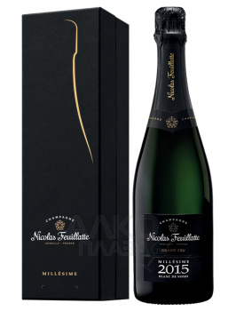 Nicolas Feuillatte Grand Cru Blanc de Noirs Brut - шампанское Николас Фейят Гран Крю Блан де Нуар Брют 0.75 л белое брют в п/у