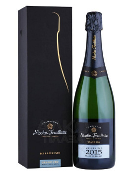 Nicolas Feuillatte Grand Cru Blanc de Blancs Brut - шампанское Николя Фейят Гран Крю Блан де Блан Брют 0.75 л белое брют в п/у