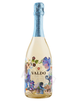 Valdo Aquarius Blanc de Blancs Extra Dry - игристое вино Вальдо Аквариус Блан де Блан Экстра Драй 0.75 л
