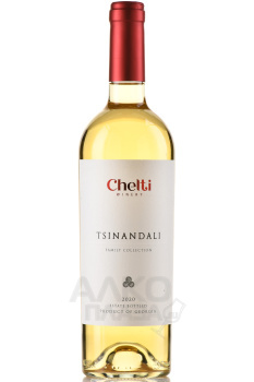 Chelti Family Collection Tsinandali - вино Челти Фэмили Коллекшн Цинандали 2020 год 0.75 л белое сухое