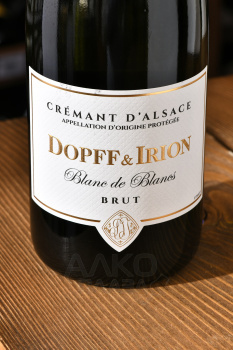 Dopff & Iron Cremant d`Alsace AOC Brut Blanc de Blanc - вино игристое Допф & Айрон Креман д`Эльзас Брют Блан де Блан 0.75 л белое брют