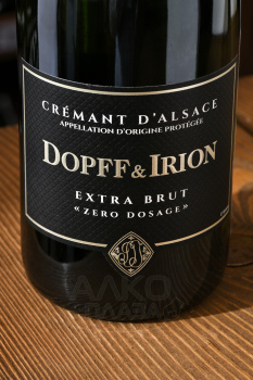 Dopff & Irion Cremant d’Alsace AOC Zero Dosage - вино игристое Допфф и Ирион Креман д’Альзас Зеро Дозаж 0.75 л белое экстра брют