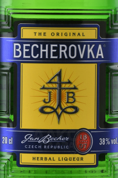 Jan Becher Becherovka Original - ликер Бехеровка Оригинальный 0.2 л