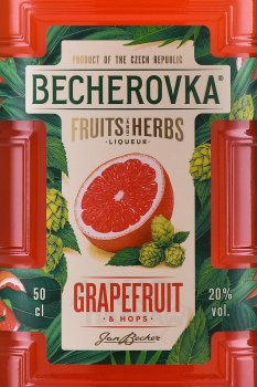 Becherovka Grapefruit & Hops - ликер Бехеровка Грейпфрут Хмель 0.5 л