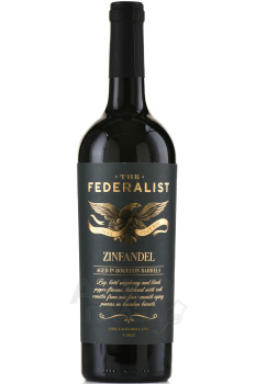 The Federalist Zinfandel Bourbon Barrel - вино Федералист Лоди Зинфандель Бурбон Баррелс 0.75 л красное сухое