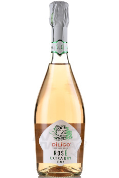 Diligo Alcohol Free Sparkling Rose Extra Dry - вино игристое безалкогольное Дилиго Розе Экстра Драй 0.75 л розовое экстра драй