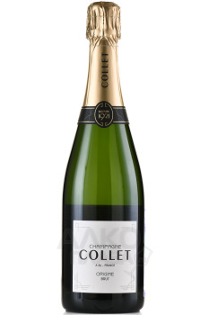 Champagne Collet Brut - шампанское Колле Брют 0.75 л белое брют
