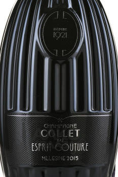 Champagne Collet Esprit Couture Millesime Brut - шампанское Колле Эсприт Кутюр Брют Миллезиме 2015г. 0.75 белое брют в п/у