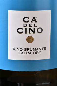 Ca` del Cino Extra Dry - вино игристое Ка дель Чино Экстра Драй 0.75 л белое экстра драй