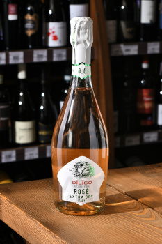 Diligo Alcohol Free Sparkling Rose Extra Dry - вино игристое безалкогольное Дилиго Розе Экстра Драй 0.75 л розовое экстра драй