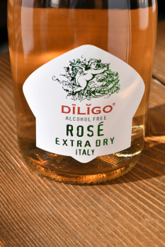 Diligo Alcohol Free Sparkling Rose Extra Dry - вино игристое безалкогольное Дилиго Розе Экстра Драй 0.75 л розовое экстра драй