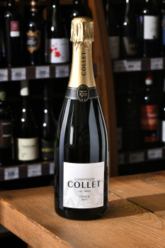 Champagne Collet Brut - шампанское Колле Брют 0.75 л белое брют