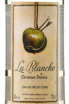 Christian Drouin Blanche de Normandie -  кальвадос Кристиан Друэн Бланш де Норманди 0.7 л