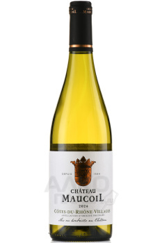 Chateau Maucoil Cotes du Rhone Villages - вино Шато Мокуаль Кот-Дю-Рон-Вилляж 0.75 л белое сухое