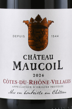 Chateau Maucoil Cotes-du-Rhone-Villages - вино Шато Мокой Кот-дю-Рон-Вилаж 0.75 л сухое красное