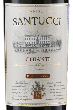 Castellani Famiglia Santucci Chianti Riserva - вино Кастеллани Фамилия Сантуччи Кьянти Ризерва 0.75 л красное сухое