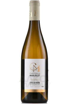 Chateau de Marjolet Cotes du Rhone Blanc - вино Шато де Маржоле Кот дю Рон Блан 0.75 л сухое белое