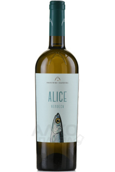 Produttori Vini Manduria Alice Verdeca - вино Продуттори Мандурия Аличе Вердека 0.75 л белое сухое