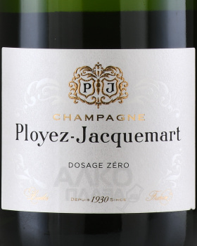 Ployez-Jacquemart Dosage Zero - шампанское Плойе Жакмар Дозаж Зеро 0.75 л белое брют натюр
