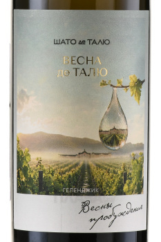 Вино Шато де Талю Весна де Талю 0.75 л белое сухое